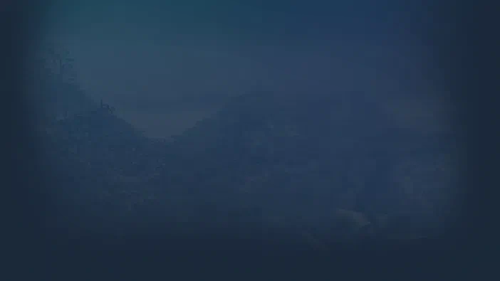 Paysage brumeux et sombre d'une jungle dans le jeu vidéo Far Cry.