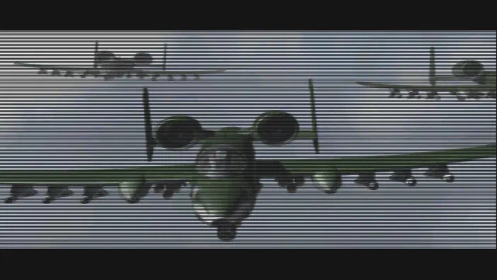 Command & Conquer™ and The Covert Operations™ : vue aérienne de plusieurs hélicoptères verts en formation dans le ciel.